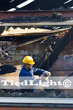 Brand kalverenschuur